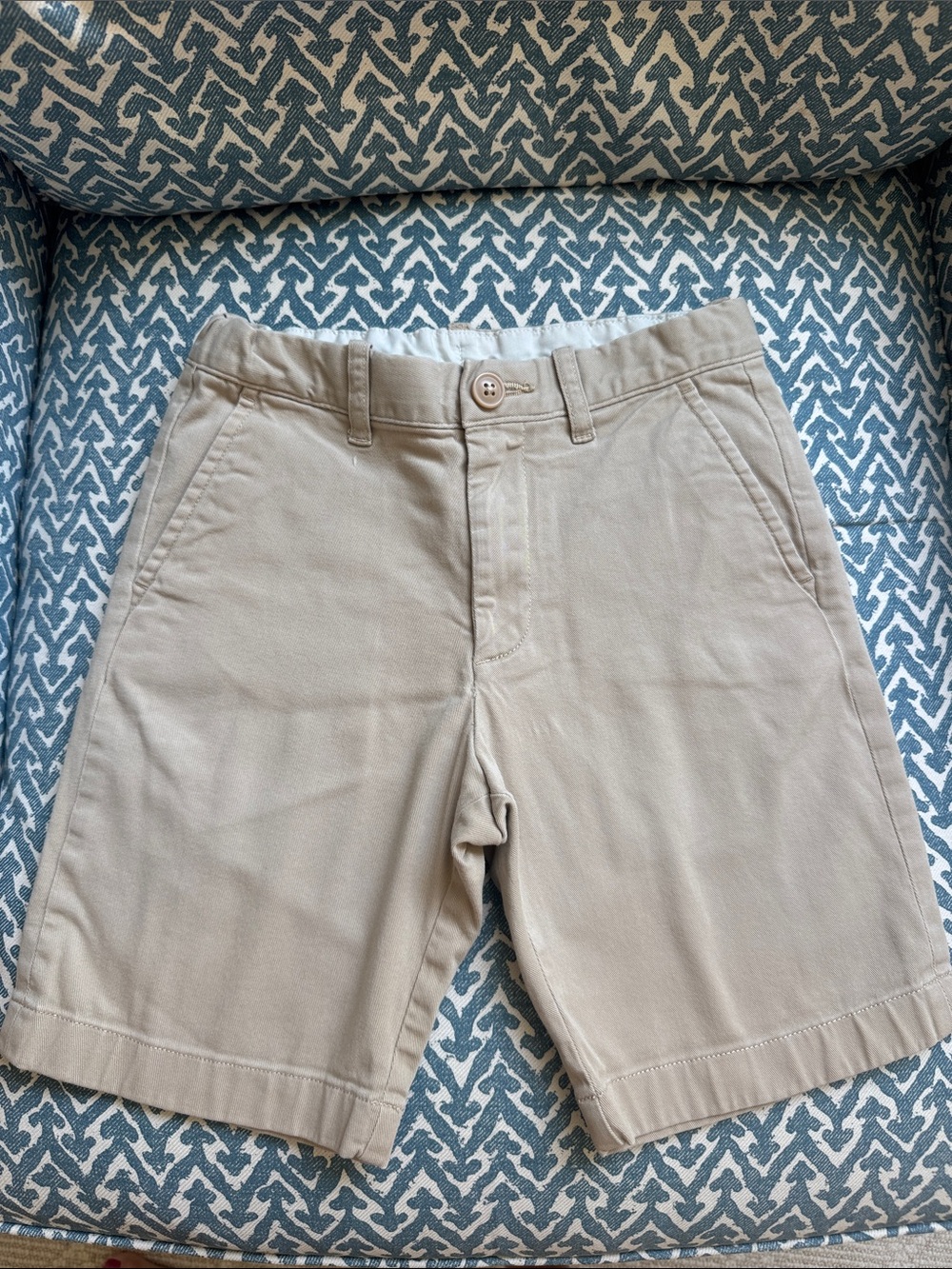 Jcrew Boys Khaki cotton crewcut shorts size 8 EUC